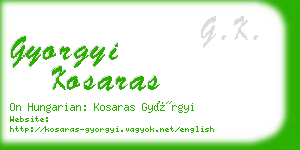 gyorgyi kosaras business card